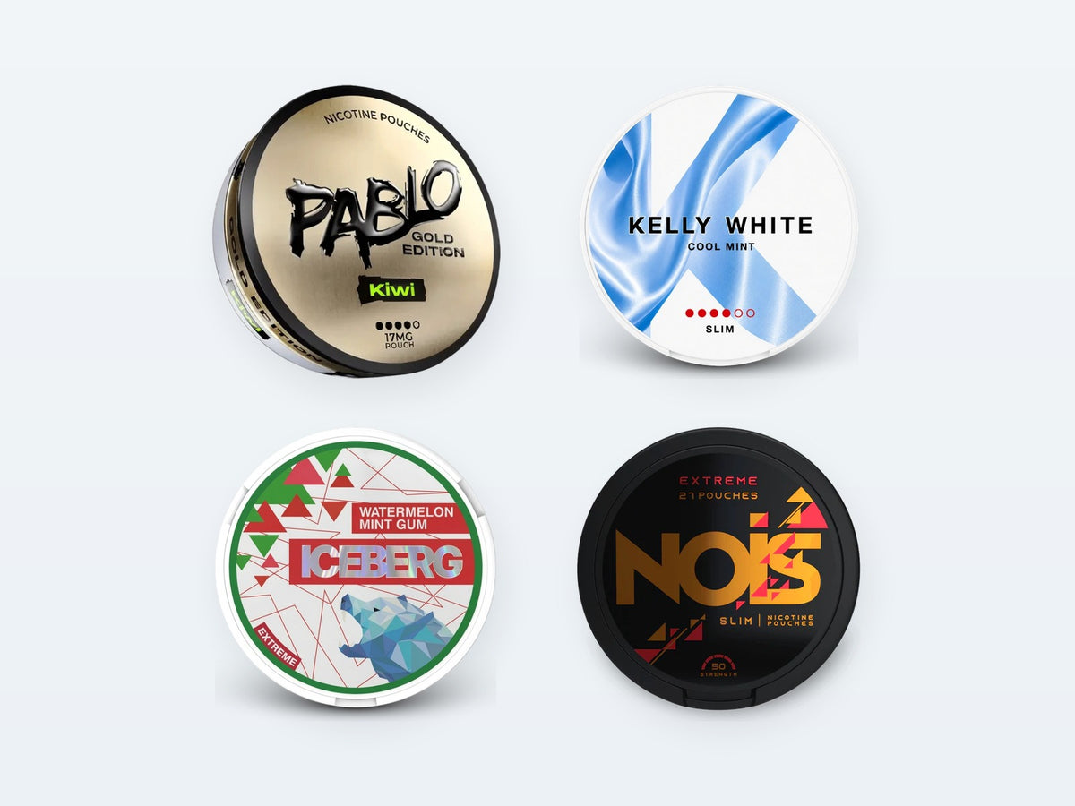 Nikotinposer: Pablo, Kelly White, Iceberg, NOiS