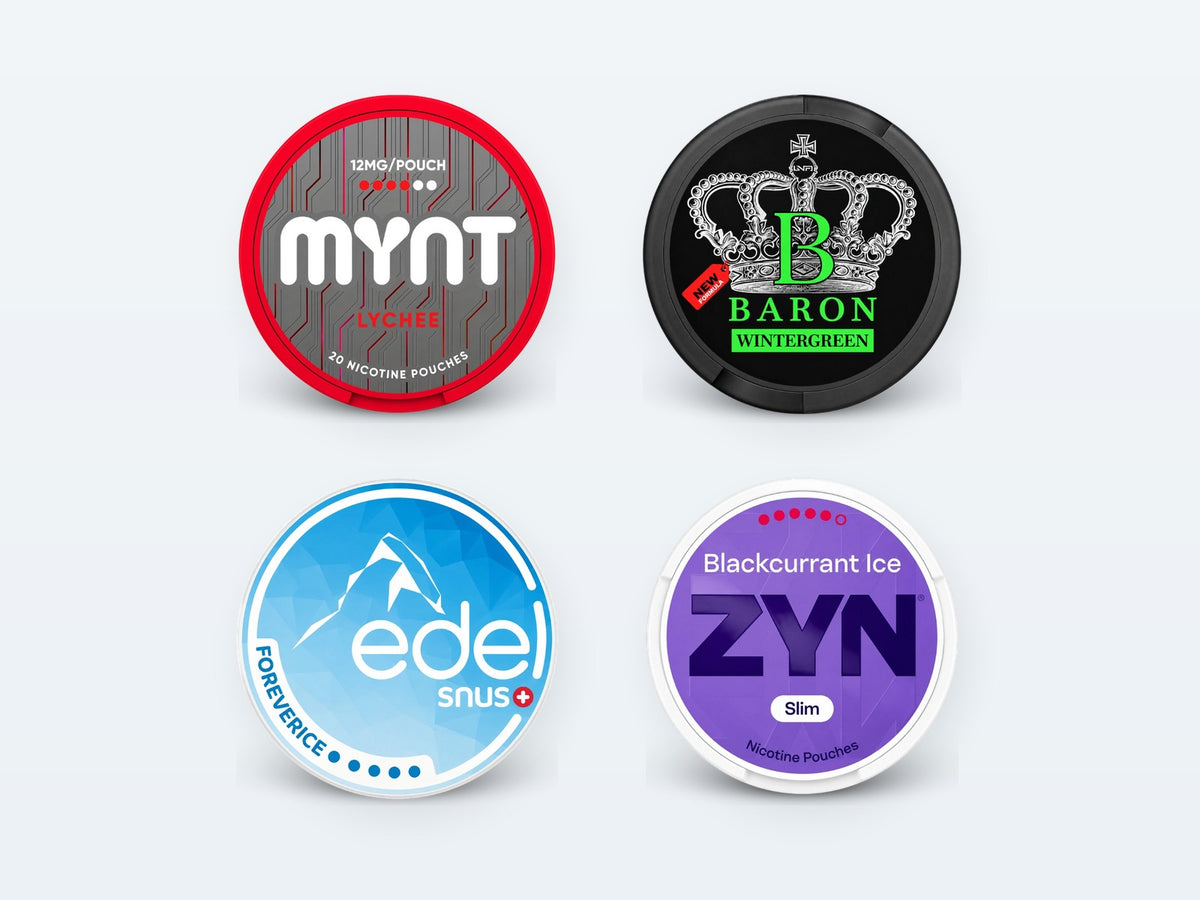 Nikotinposer: MYNT, Baron, Edel, ZYN