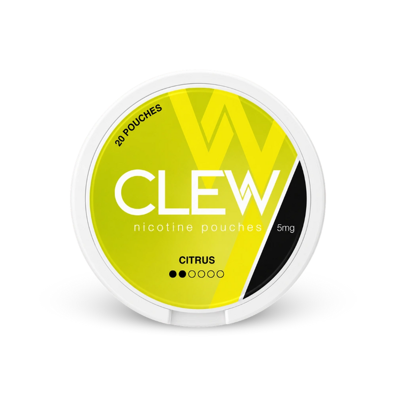 CLEW Citrus 5mg – can of nicotine pouches