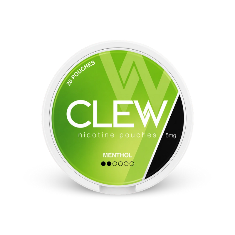 CLEW Menthol 5mg – can of nicotine pouches