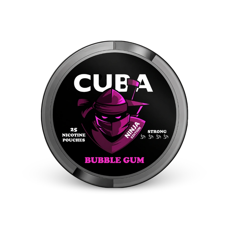 CUBA Ninja Bubble Gum Slim Strong – can of nicotine pouches
