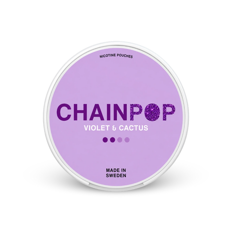 Chainpop Violet Cactus – can of nicotine pouches