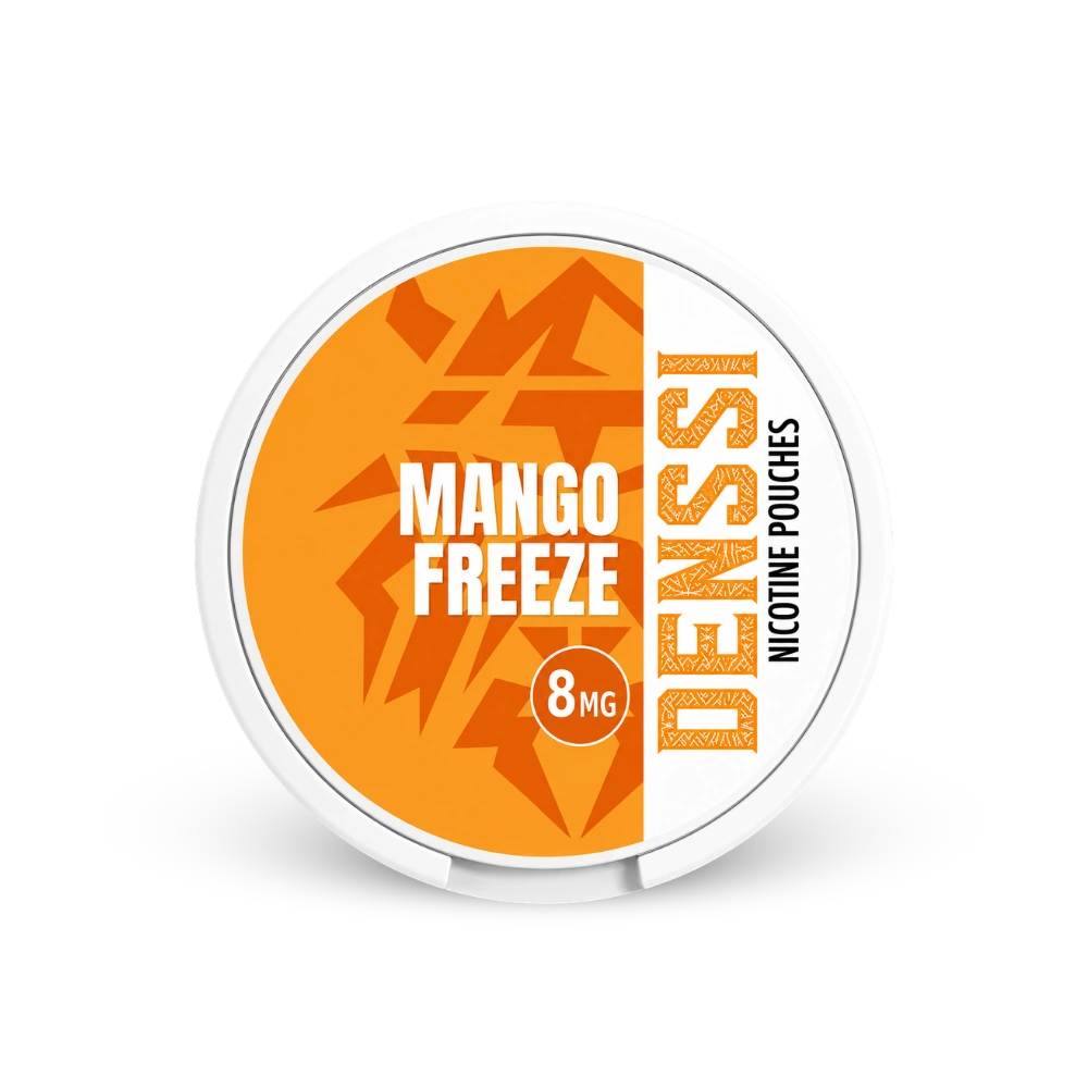 Denssi Mango Freeze 8mg – dåse med nikotinpuder