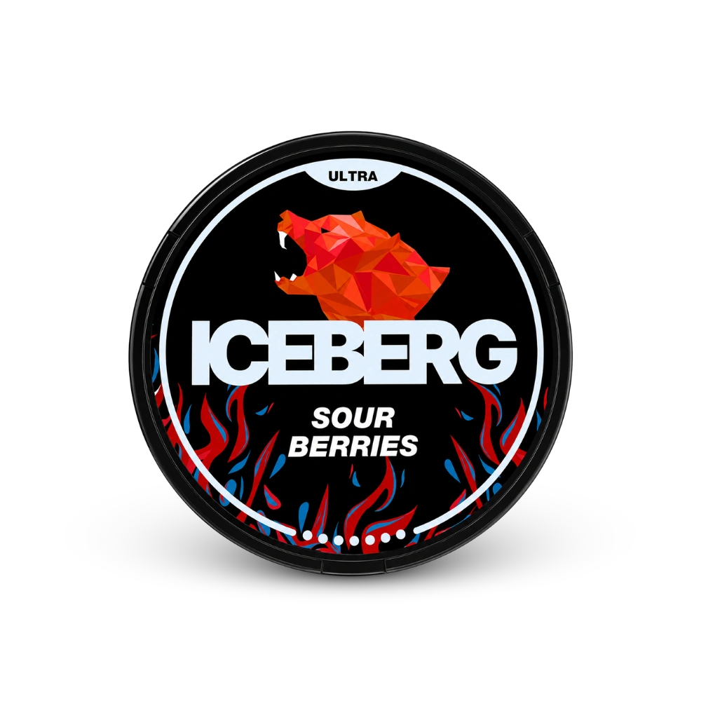 ICEBERG Sour Berries Ultra 70mg – dåse med nikotinposer