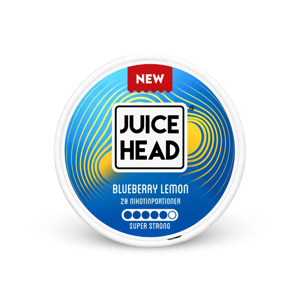 Juice Head Blueberry Lemon Super Strong – dåse nikotinposer