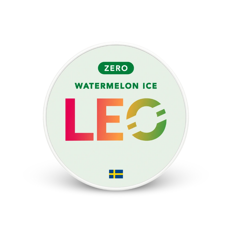 LEO Watermelon Ice Zero – can of nicotine pouches