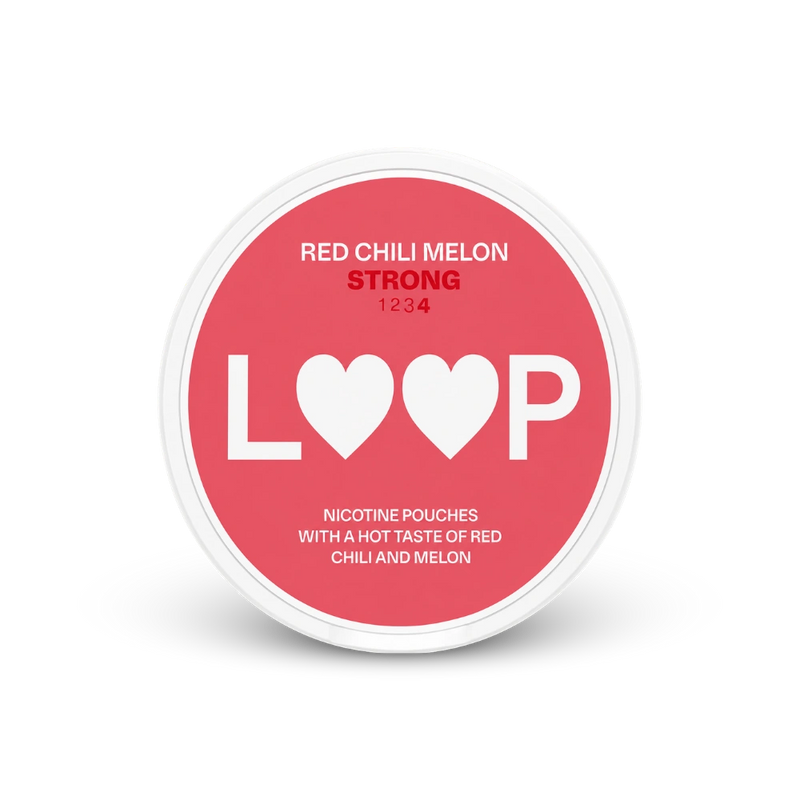 LOOP Red Chili Melon Strong – can of nicotine pouches