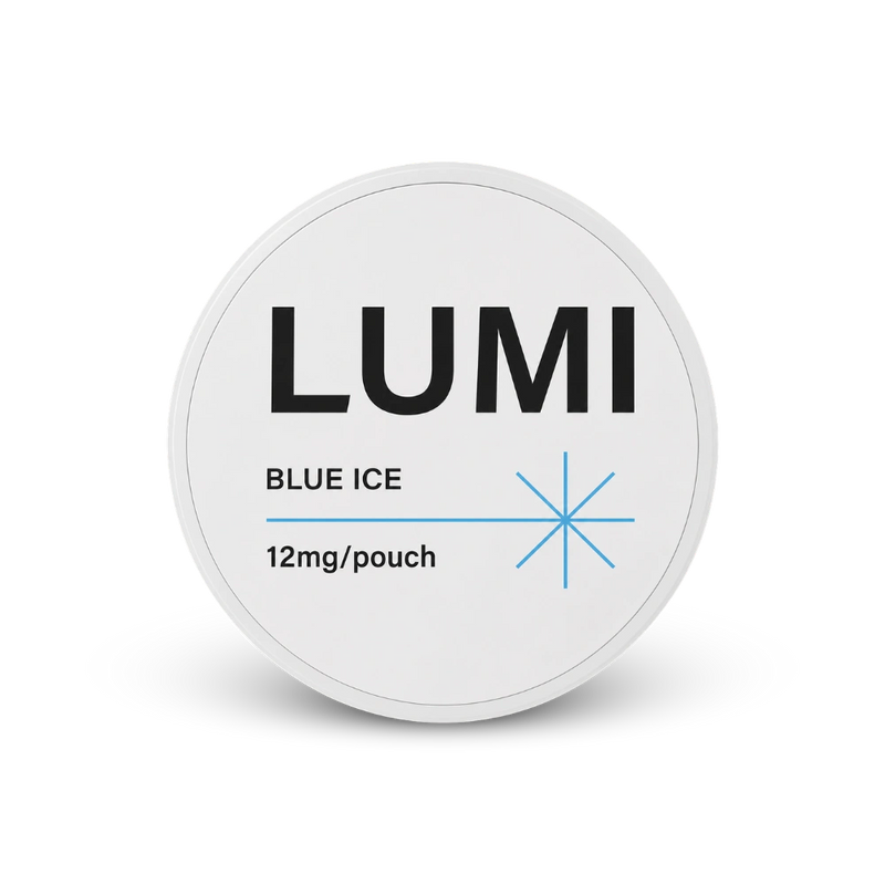 LUMI Blue Ice 12mg – can of nicotine pouches