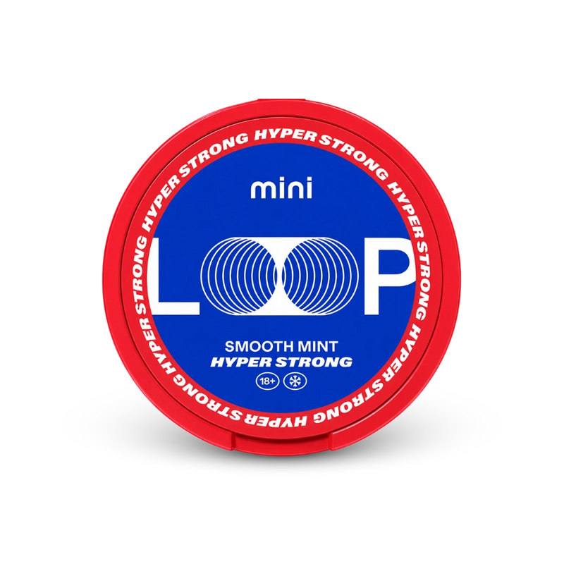 Loop Smooth Mint Mini Hyper – can of nicotine pouches