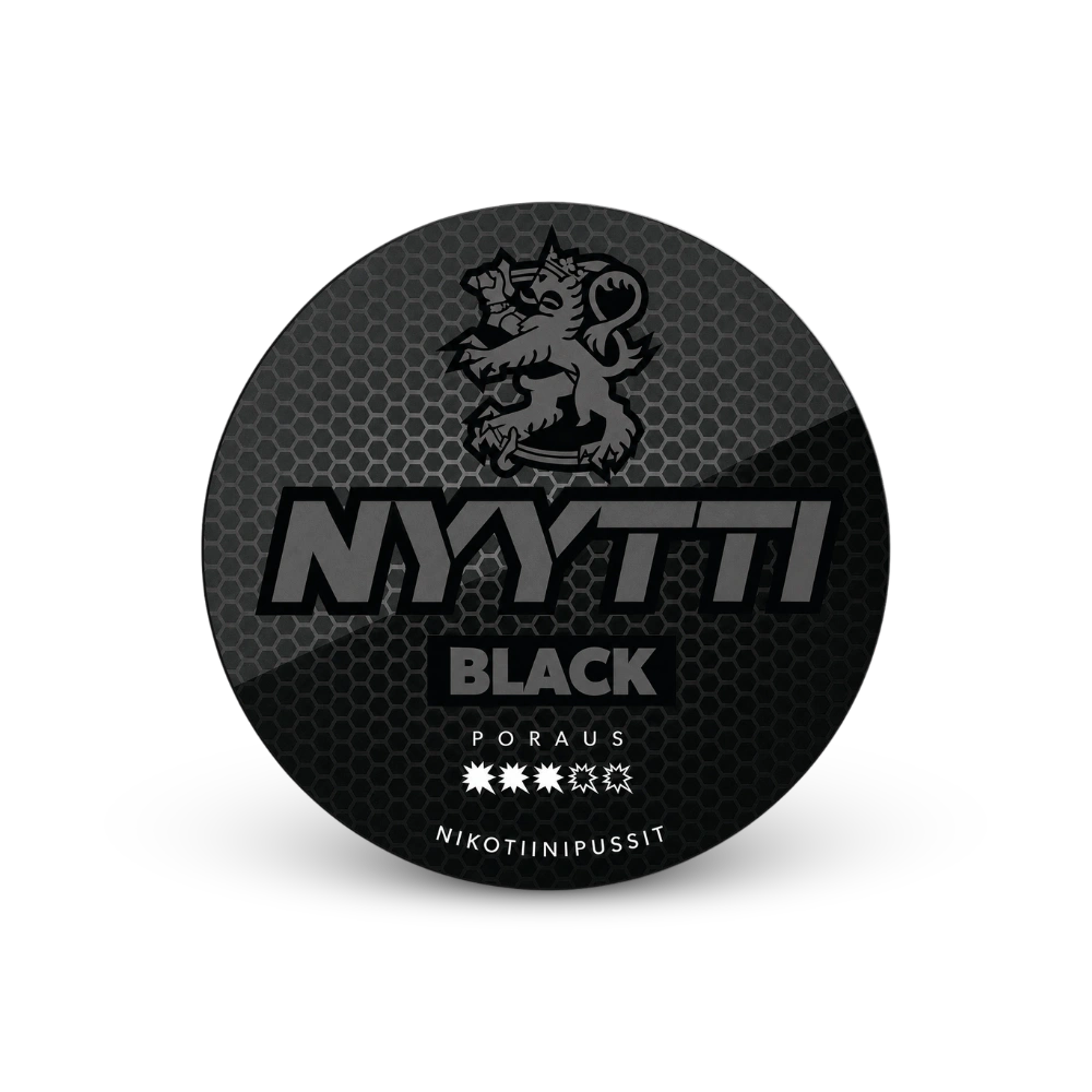 Nyytti Black – dåse med nikotinposer
