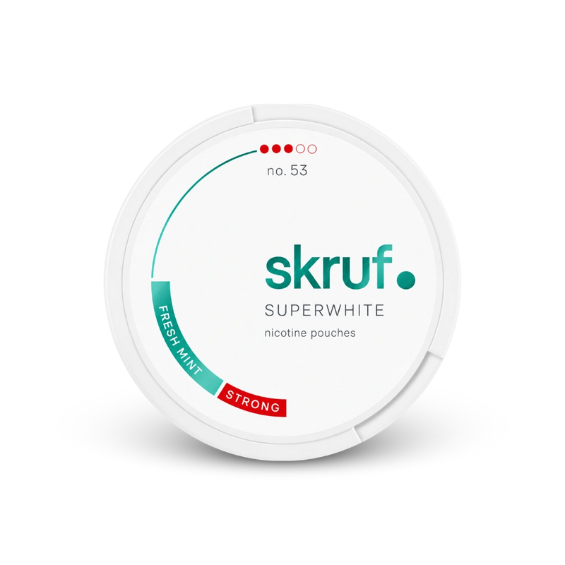 SKRUF Fresh Mint S3 – can of nicotine pouches