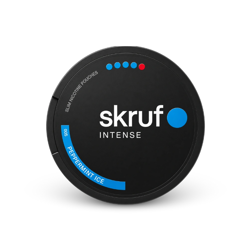 SKRUF Intense Peppermint Ice S4 – can of nicotine pouches