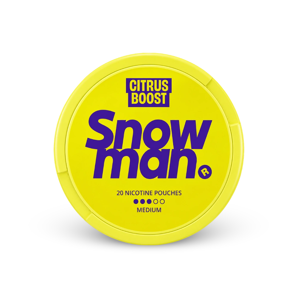 Snowman Citrus Boost 9mg – beholder med nikotinposer
