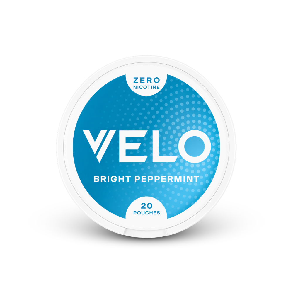 VELO Bright Peppermint Zero – can of nicotine pouches