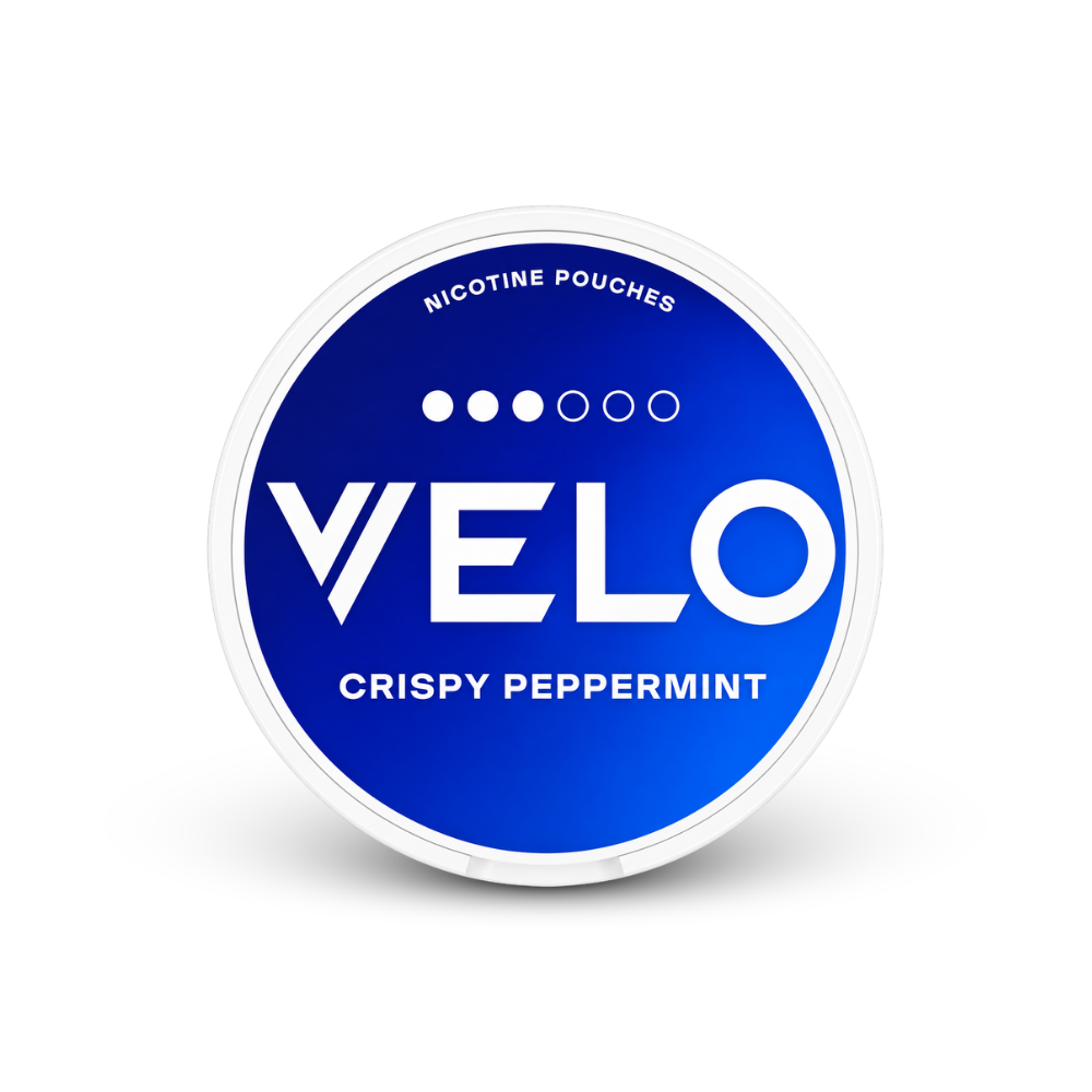 VELO Crispy Peppermint Mini – dåse med nikotinposer