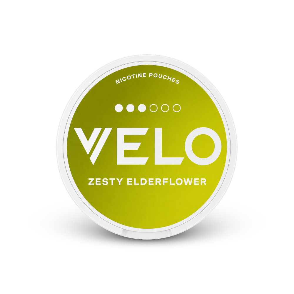 VELO Zesty Elderflower – can of nicotine pouches