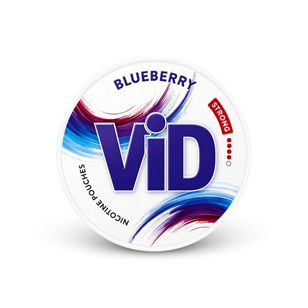 VID Blueberry Strong – dåse med nikotinposer