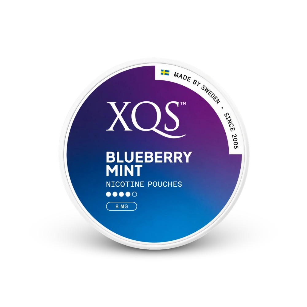 XQS Blueberry Mint Strong – dåse med nikotinposer