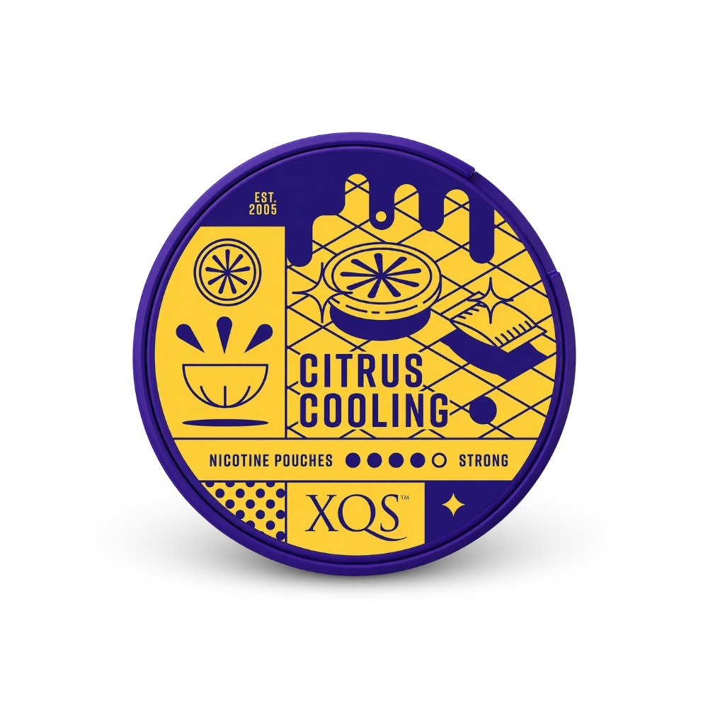 XQS Citrus Strong – dåse med nikotinposer