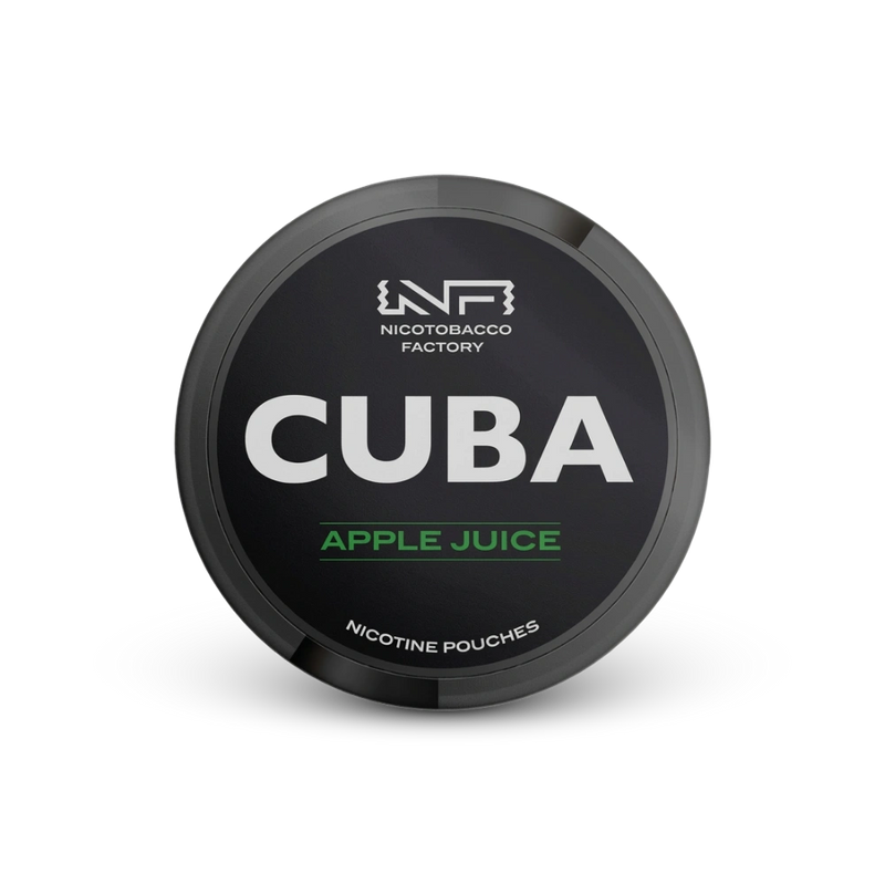 Cuba Black Apple Juice – can of nicotine pouches