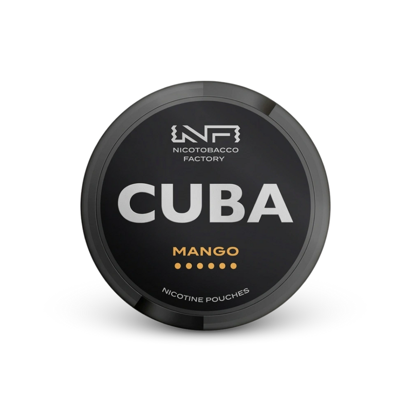 Cuba Black Mango – can of nicotine pouches