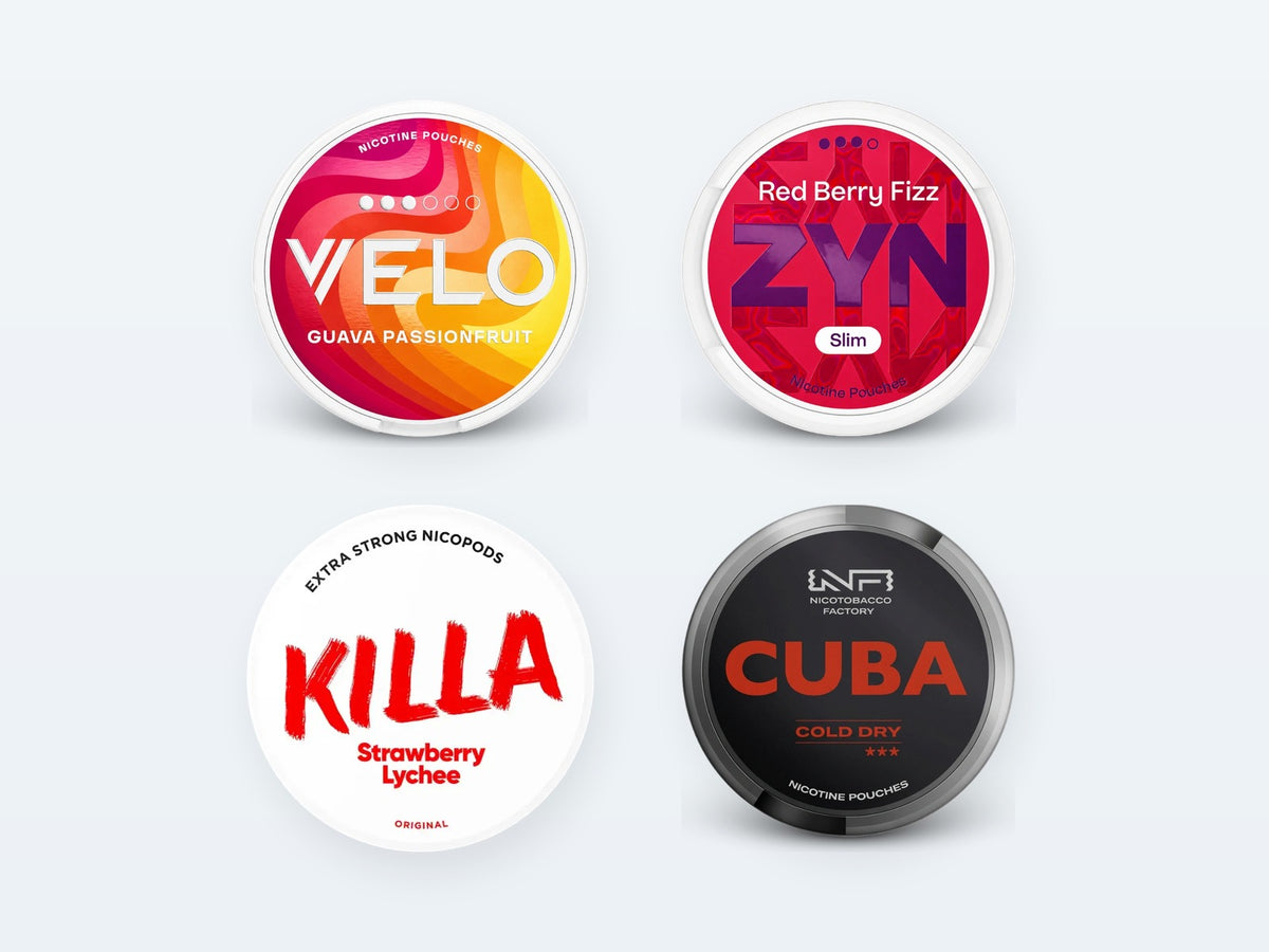 Nikotinposer: VELO, ZYN, Killa, Cuba