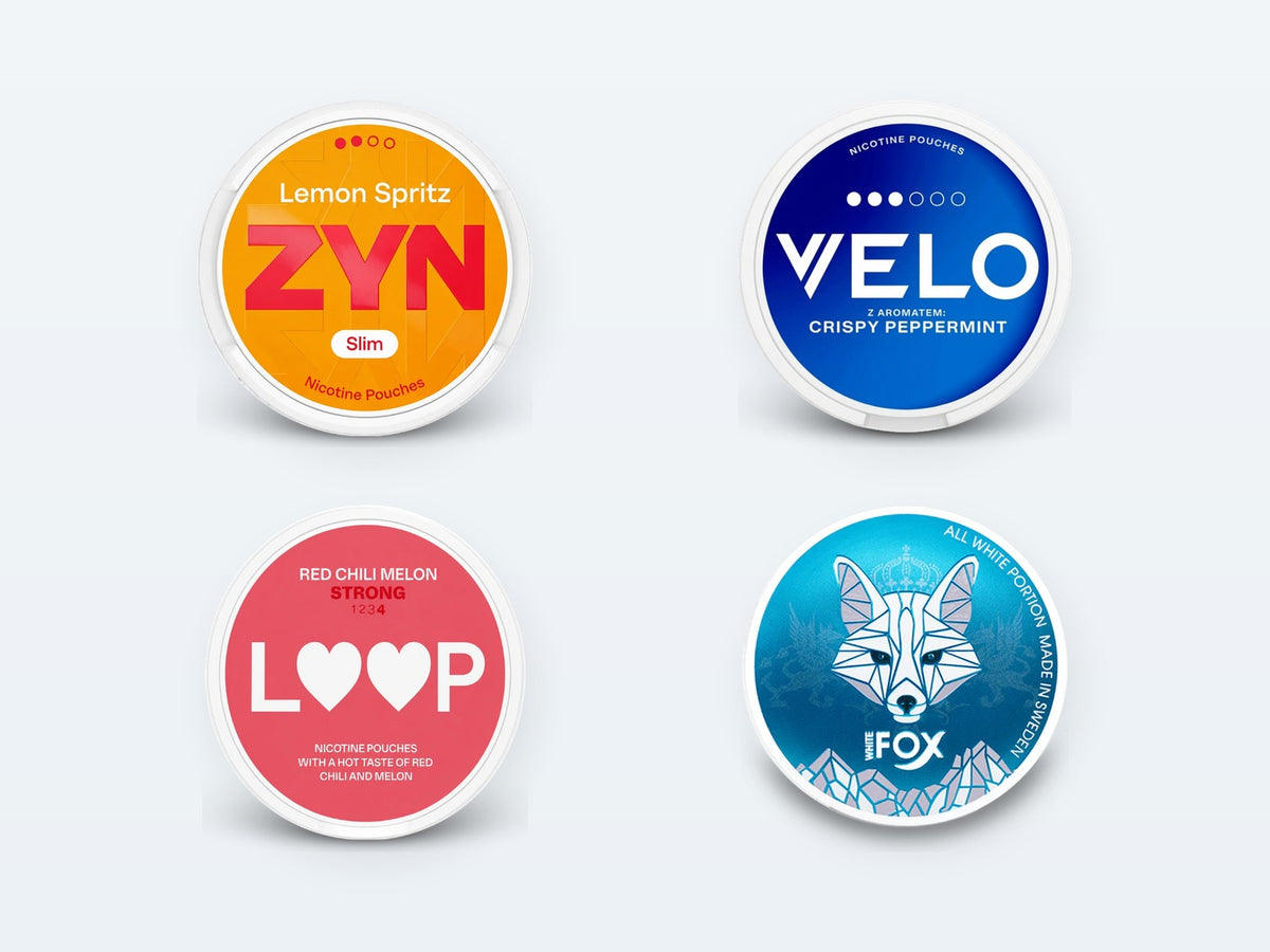 Nikotinposer: ZYN, VELO, Loop, White Fox