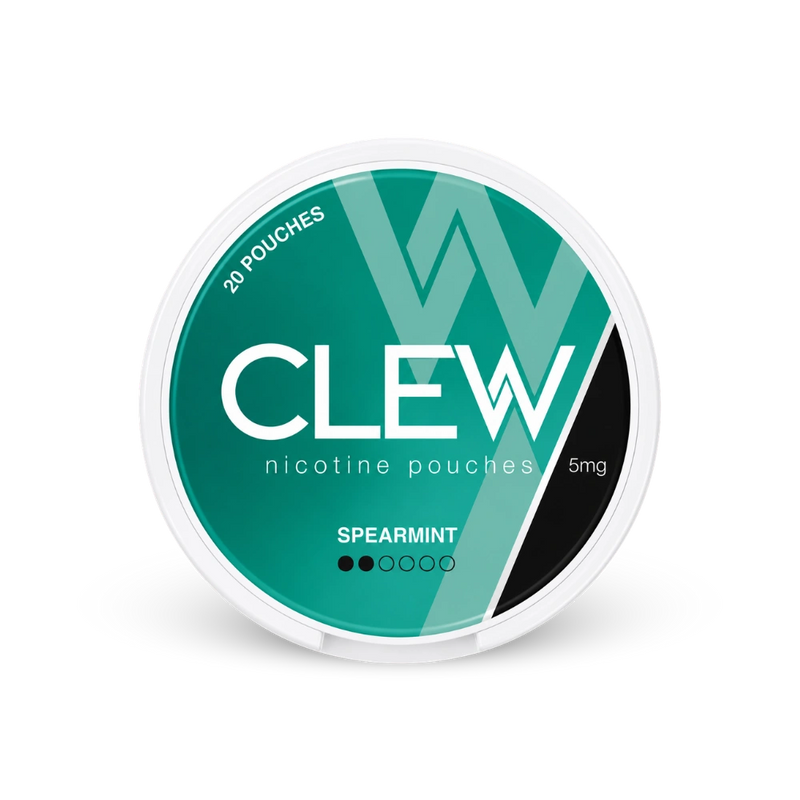 CLEW Spearmint 5mg – can of nicotine pouches