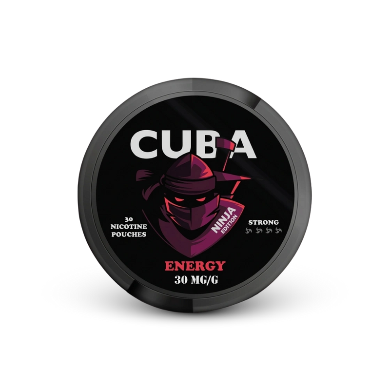 Cuba Ninja Energy – can of nicotine pouches