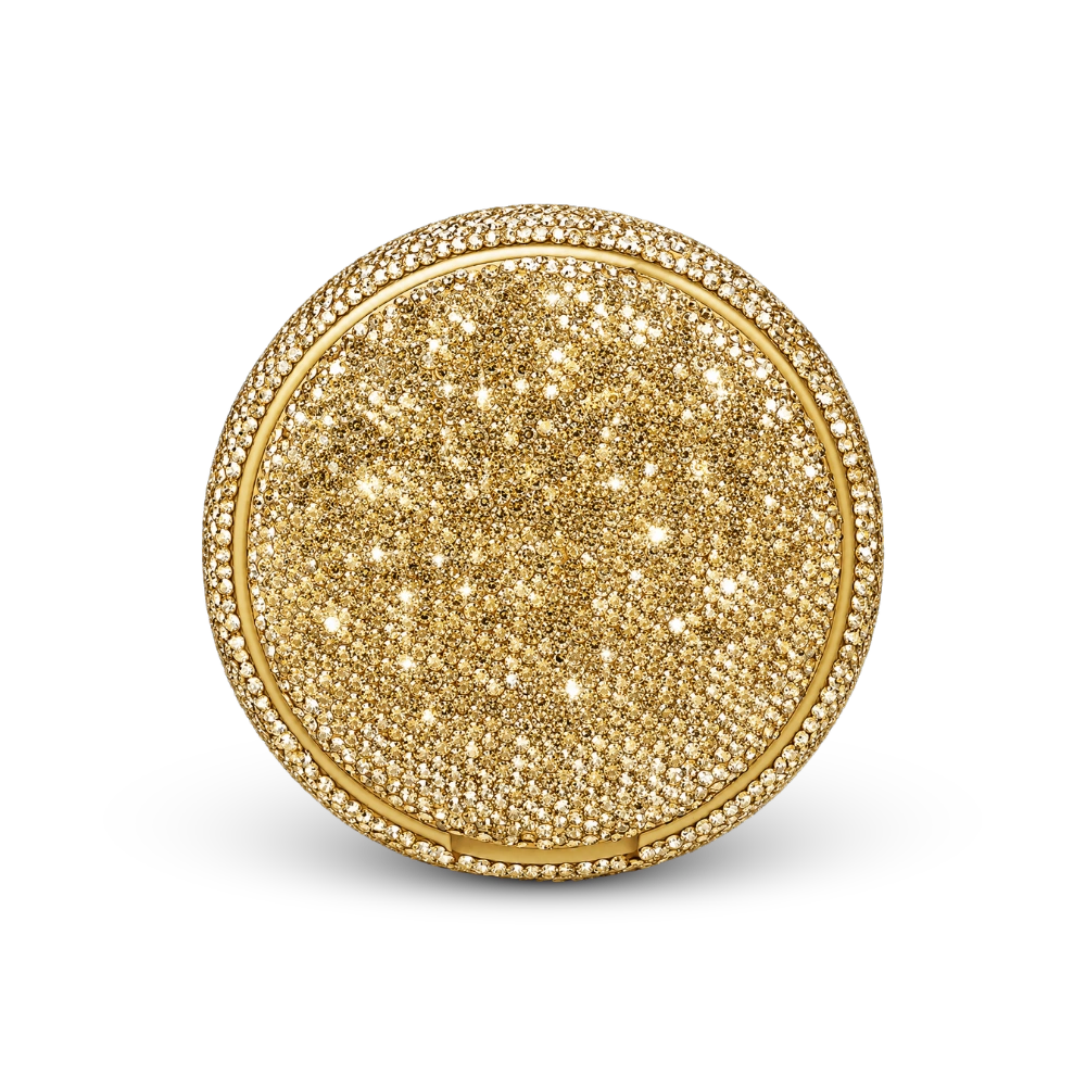 Golden Kelly Glitterdosa – can of nicotine pouches