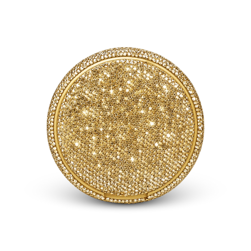 Golden Kelly Glitterdosa – can of nicotine pouches