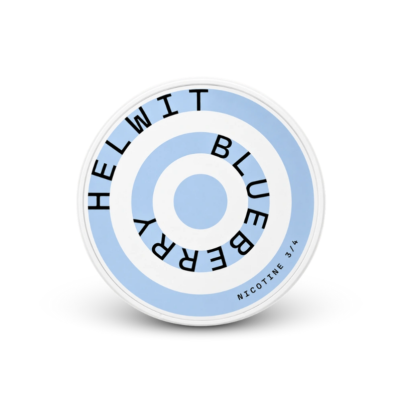 HELWIT Blueberry Medium – can of nicotine pouches