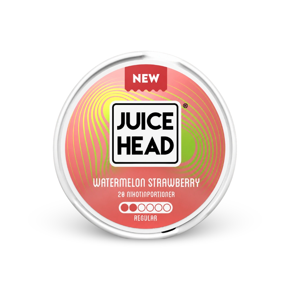 Juice Head Watermelon Strawberry Regular – beholder med nikotinposer