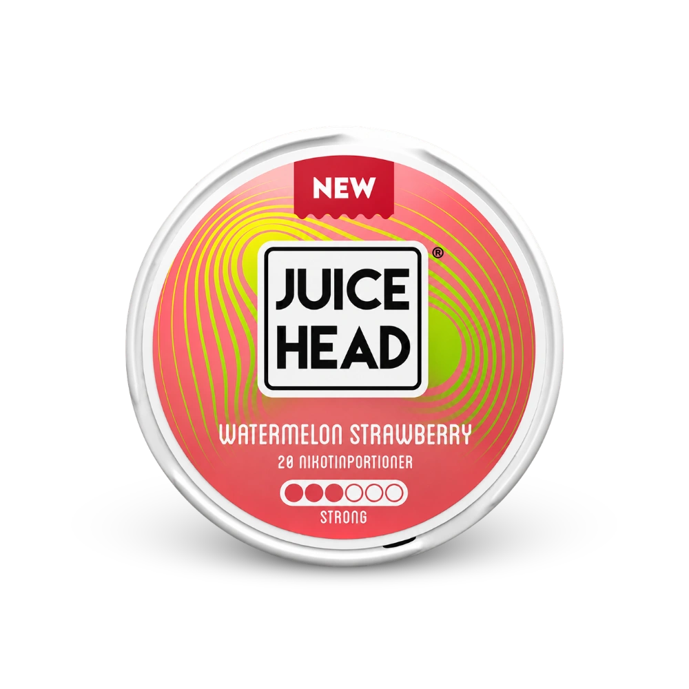 Juice Head Watermelon Strawberry Strong – boks med nikotinposer