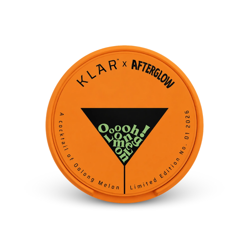 KLAR Afterglow Extra Strong Slim – can of nicotine pouches