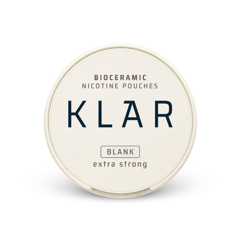 KLAR Blank Extra Strong Slim – can of nicotine pouches
