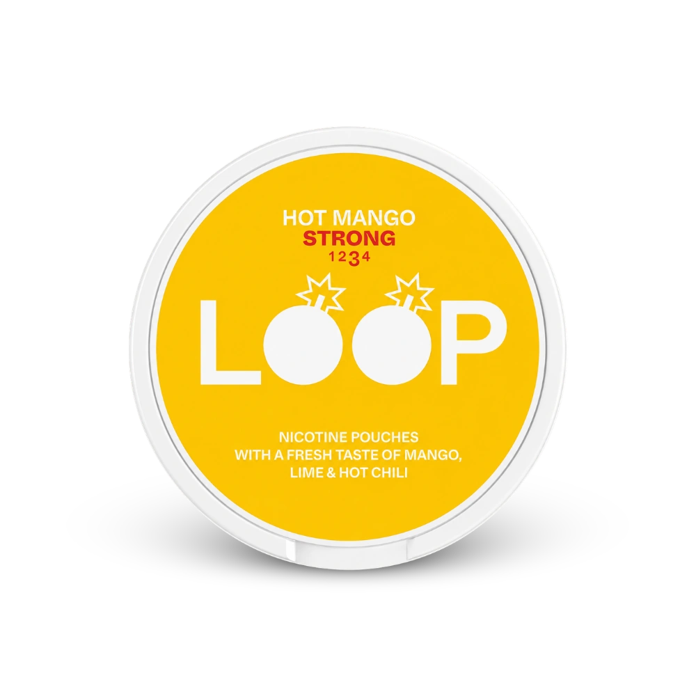 LOOP Hot Mango Strong – dåse med nikotinposer