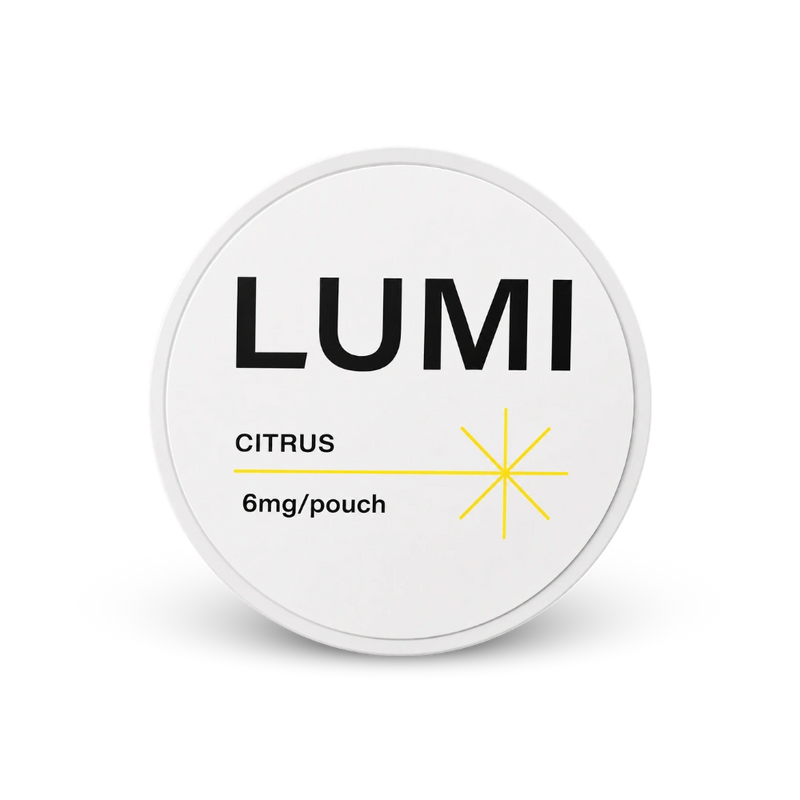 LUMI Citrus 6mg – can of nicotine pouches