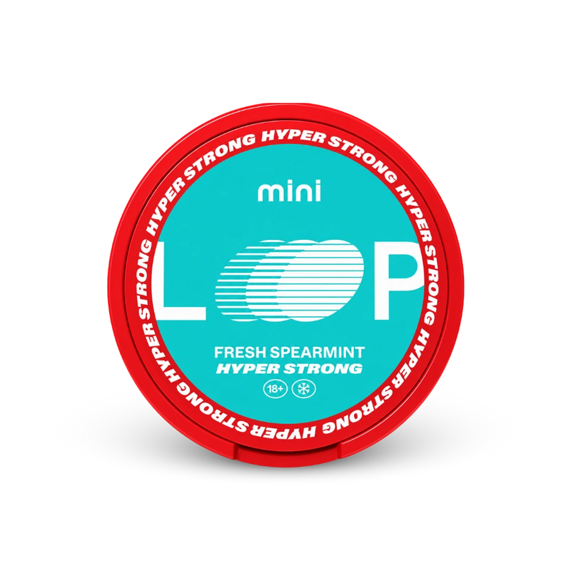 Loop Fresh Spearmint Mini Hyper – can of nicotine pouches