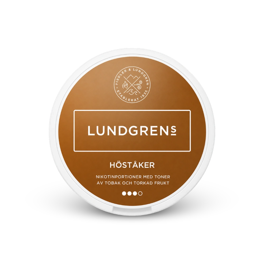 Lundgrens Höståker – dåse med nikotinposer
