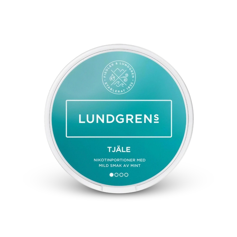 Lundgrens Tjäle – dåse med nikotinposer