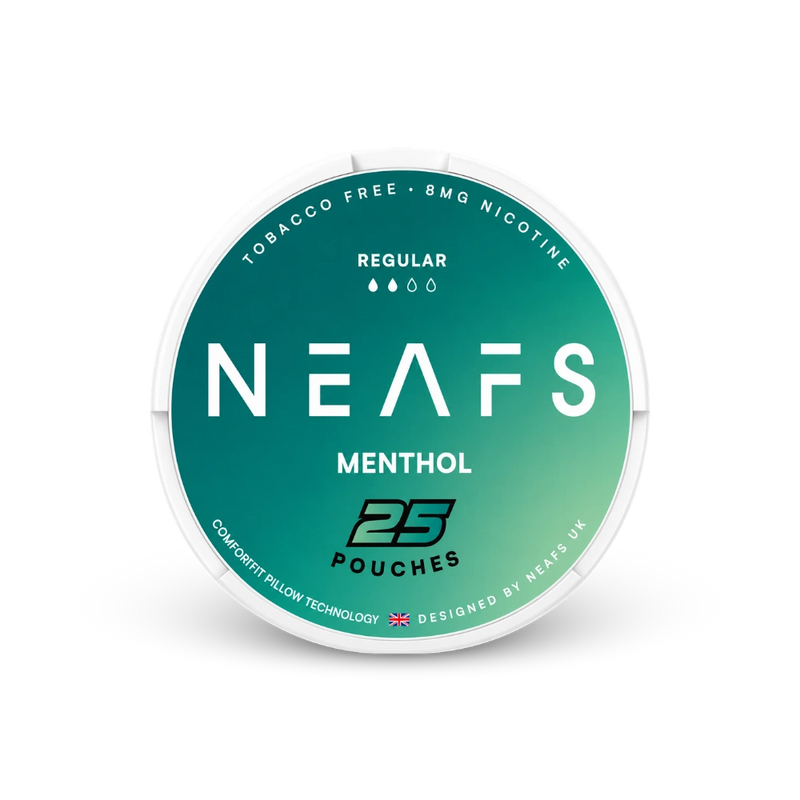 NEAFS Menthol Regular – can of nicotine pouches