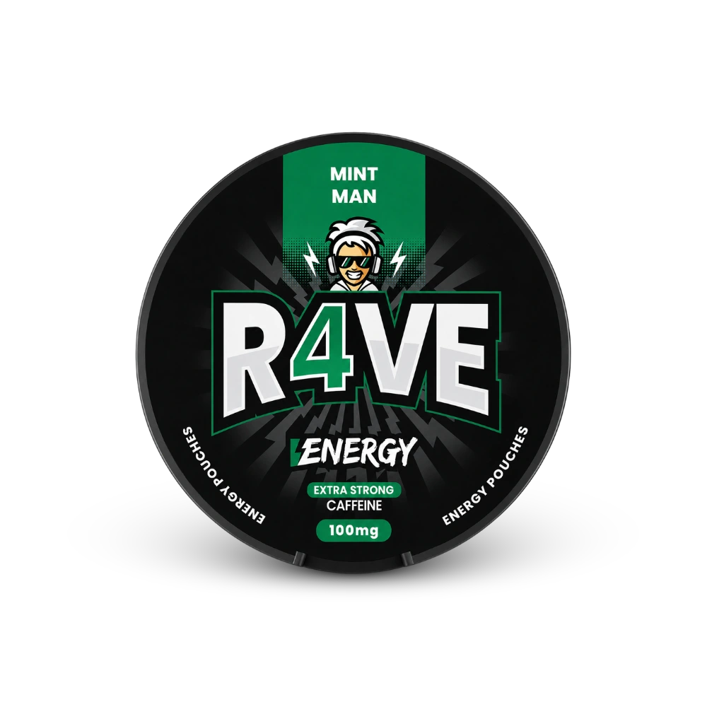 RAVE Energy Mint Man 100mg – dåse med nikotinposer