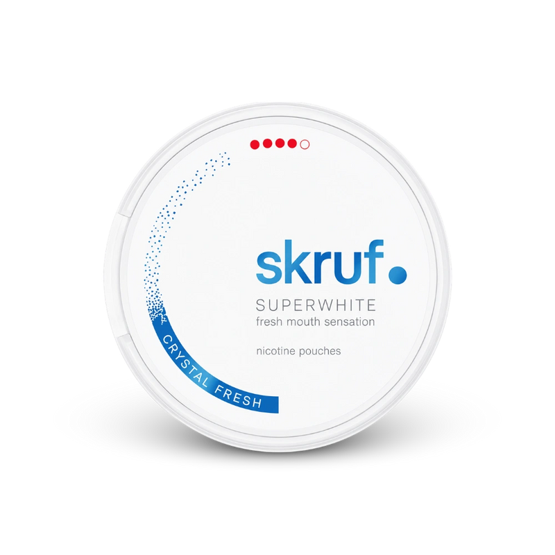 SKRUF Crystal Fresh Extra Strong – can of nicotine pouches