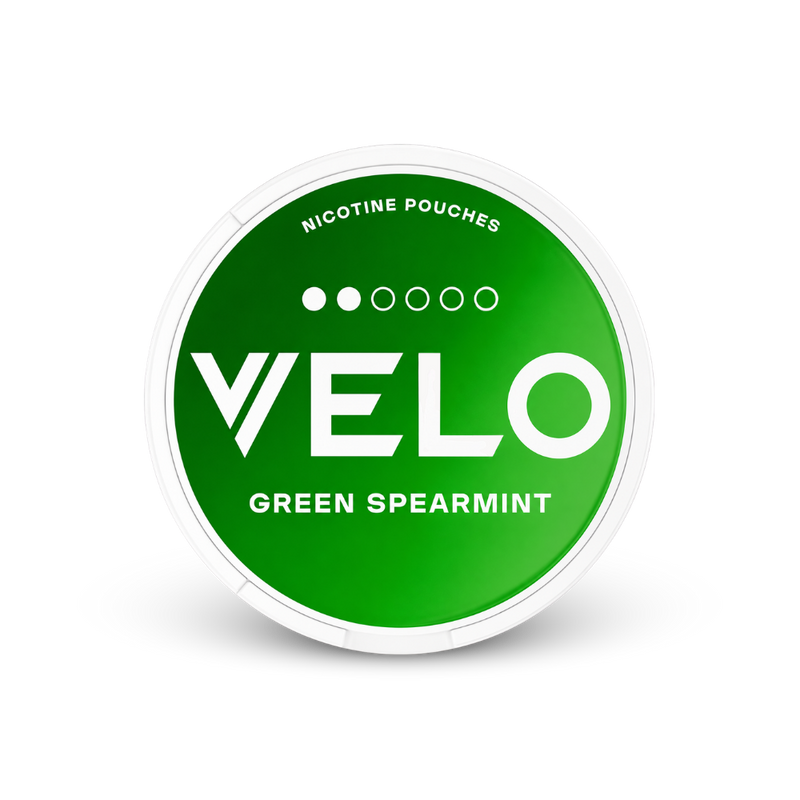 VELO Green Spearmint – can of nicotine pouches