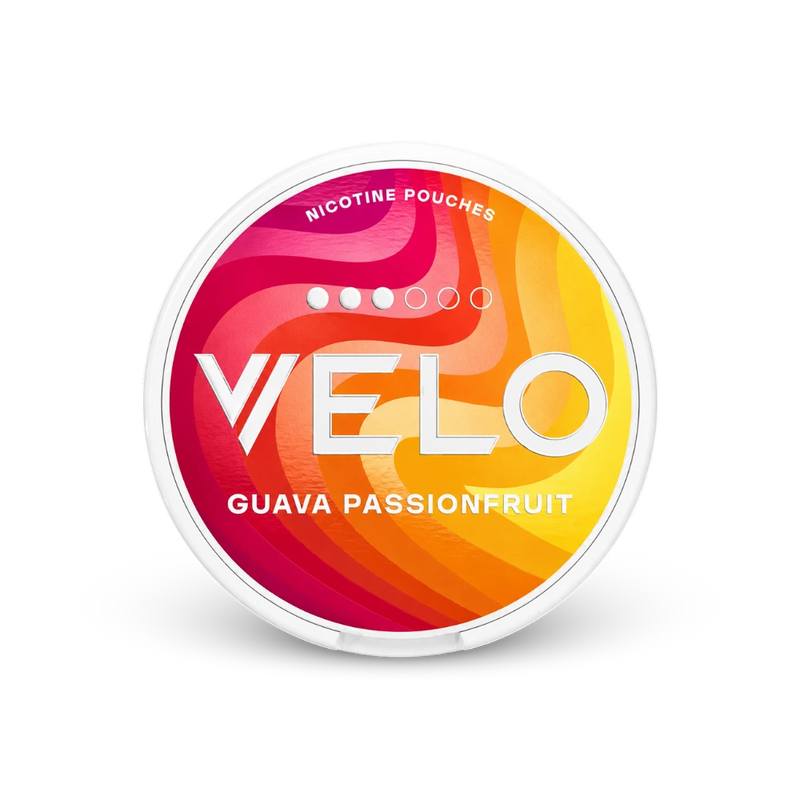 VELO Guava Passionfruit Slim – can of nicotine pouches