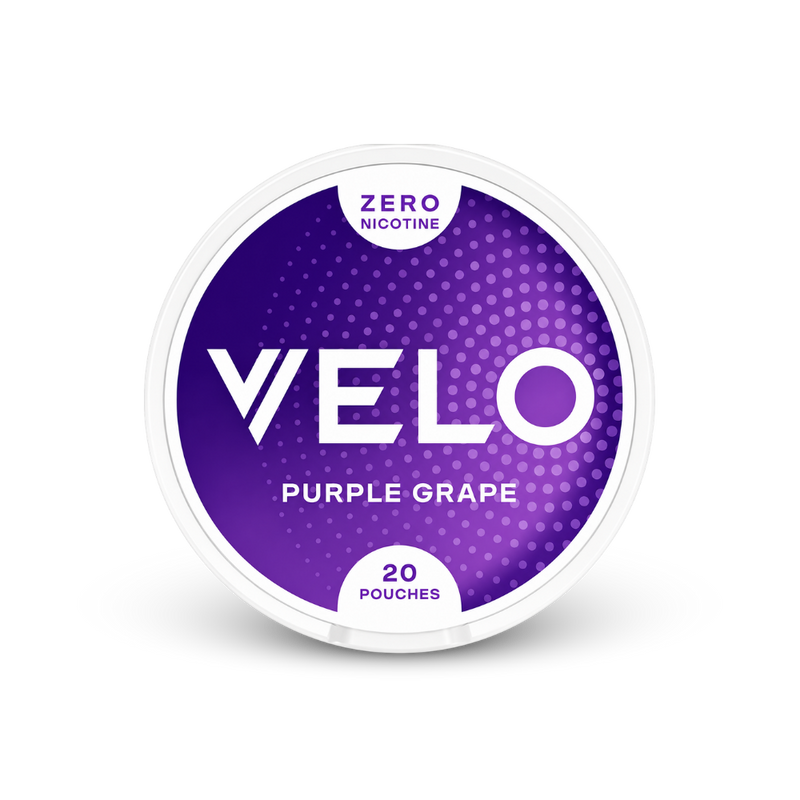 VELO Purple Grape Zero – can of nicotine pouches