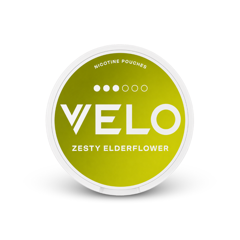 VELO Zesty Elderflower – can of nicotine pouches
