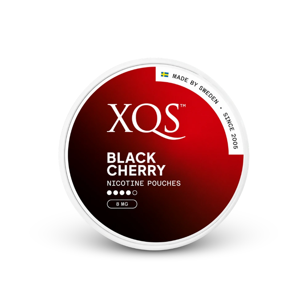 XQS Black Cherry Slim Strong – dåse med nikotinposer