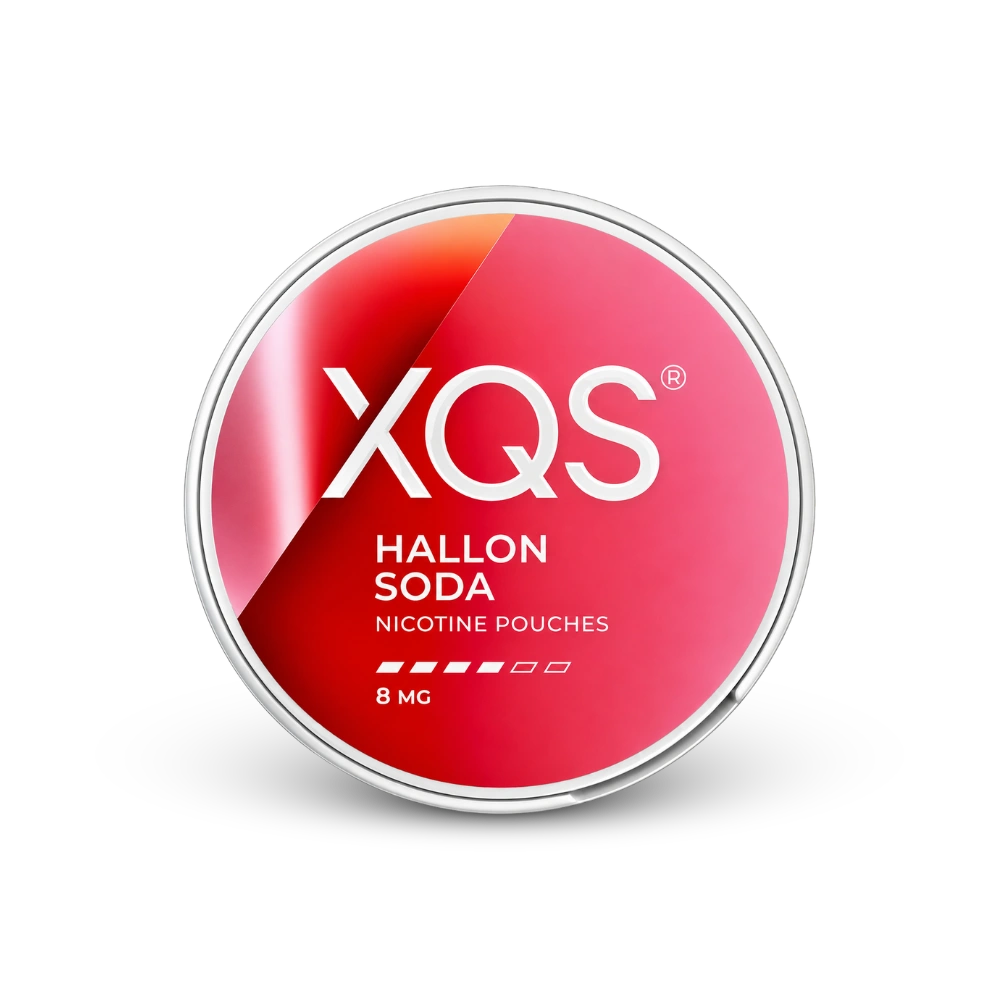 XQS Hallonsoda Strong – beholder med nikotinposer